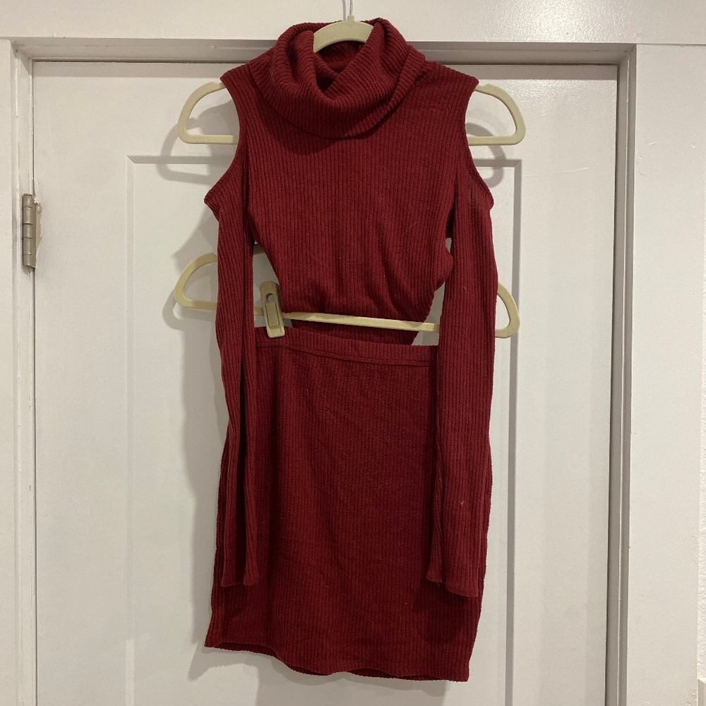 Turtleneck two-piece co-ord